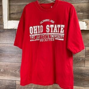 Next Ohio State University Buckeys Tshirt, Size XL, Red and White